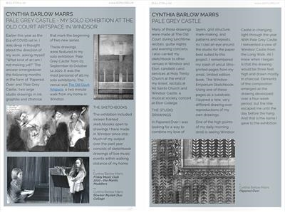 Pale Grey Castle in The Bulletin 4/2020 by Cynthia Barlow Marrs SGFA, Drawing